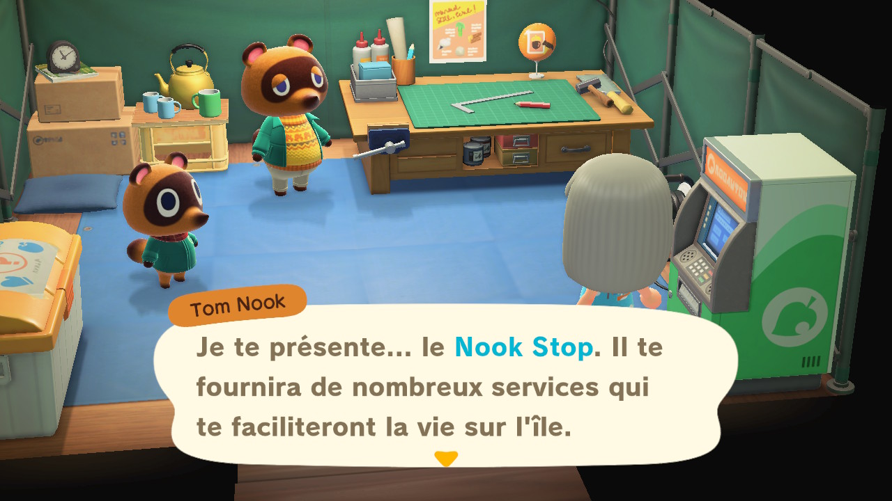 Animal Crossing New Horizons Nook Stop, à quoi ça sert, comment l